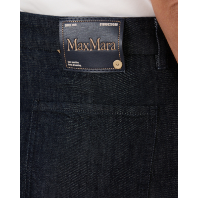 'S Max Mara  pantalon relaxed fit dames 001 blue pulito