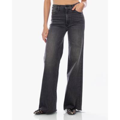 Mother The Hustler Roller Wide Leg Jeans Grijs