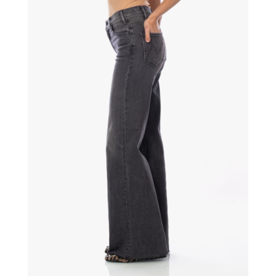 Mother The Hustler Roller Wide Leg Jeans Grijs