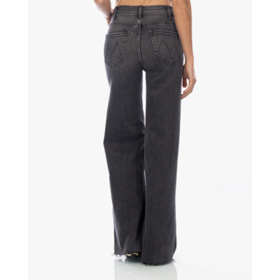 Mother The Hustler Roller Wide Leg Jeans Grijs