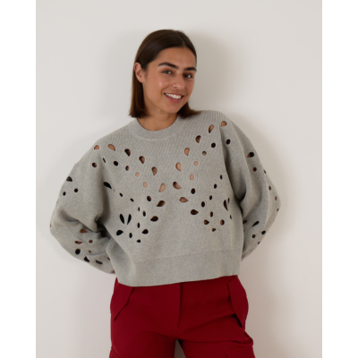 Ulla Johnson Vanessa Pullover Grey Melange