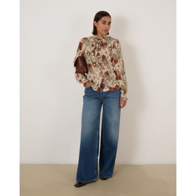 Ulla Johnson Catroux Silk Blouse Wintergarden