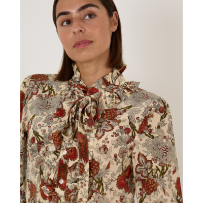 Ulla Johnson Catroux Silk Blouse Wintergarden