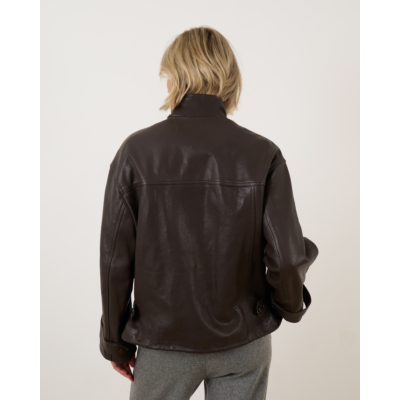 Enes jack leer/suede dames brown
