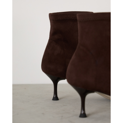 Morobé Luz Enkellaarsje Chocolat Suede