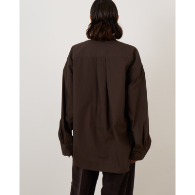 6397 Minimalist Tuxedo Shirt Mink
