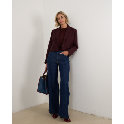 Joseph Elia Blazer Burgundy