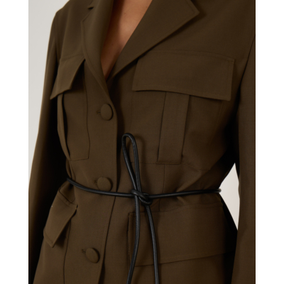 Róhe safari blazer Kaki groen