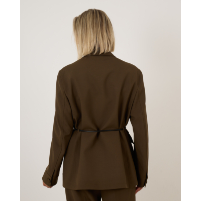 Róhe safari blazer Kaki groen