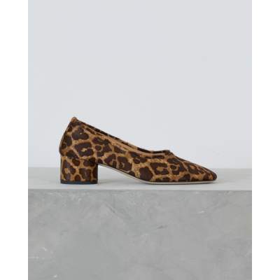 Dear Frances Balla Pump Leopard Print Bruin