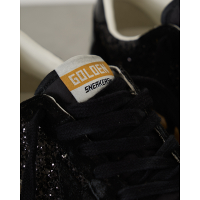 Golden Goose  Ball Star Glitter Sneakers Black