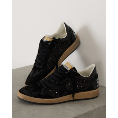 Golden Goose  Ball Star Glitter Sneakers Black