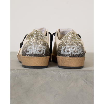 Golden Goose Ball Star Glitter Sneaker White Seepearl