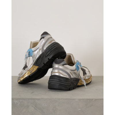 Golden Goose Dad-Star Sneakers Zilver Grey White