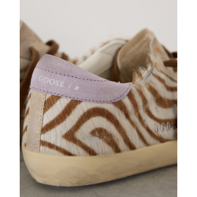 Golden Goose Super Star Sneakers Zebra White Brow