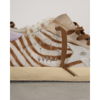 Golden Goose Super Star Sneakers Zebra White Brow