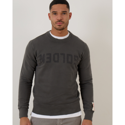 Golden Goose Distressed Printed Sweatshirt Antraciet