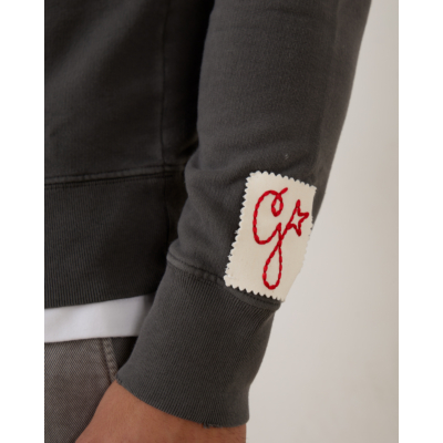 Golden Goose Distressed Printed Sweatshirt Antraciet