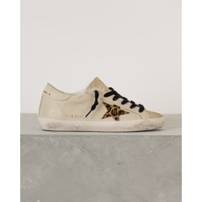Golden Goose Super Star Sneakers Light Beige Dark