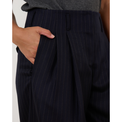 Golden Goose Tailored Trousers Pinstripe Dark Navy