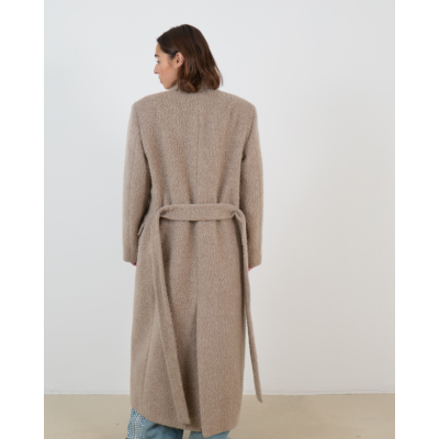 Golden Goose Mantel Taupe Met Centuur