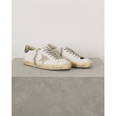 Golden Goose Super Star Sneakers Wit Grijs