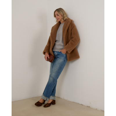 Max Mara Main Dramma Teddy Mantel Bruin