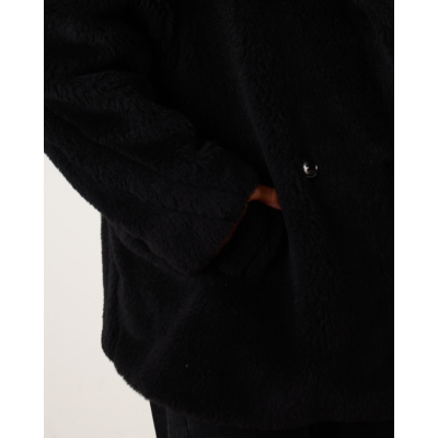 Max Mara Main Olga Teddy Coat Black