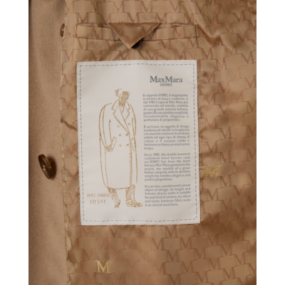 Max Mara Main Madame Mantel Camel