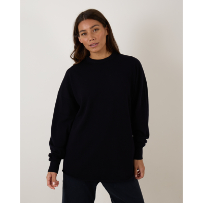 Rijp James Oversized Knit Pullover Navy
