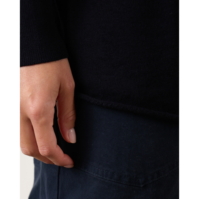 Rijp James Oversized Knit Pullover Navy