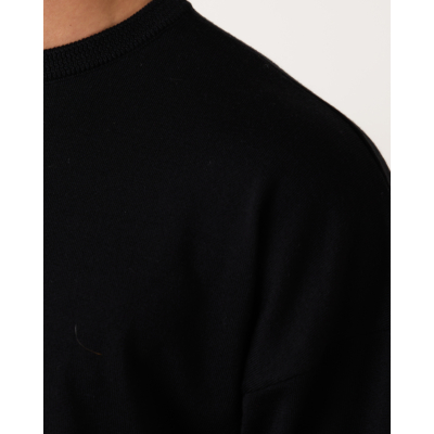 Rijp James Oversized Knit Pullover Black