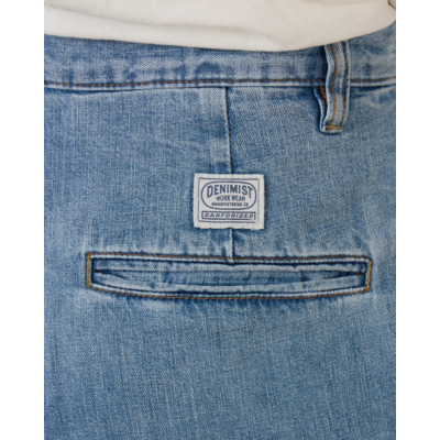 Denimist Blair Double Pleated Pant Stone Wash Blue