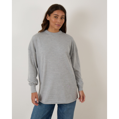 Rijp James Oversized Knit Pullover Grey