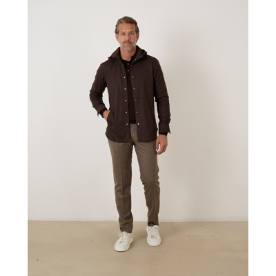 Kiton Umcmar Overshirt Brown