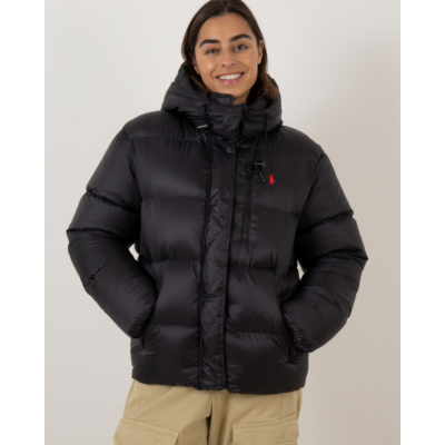 Ralph Lauren Gewatteerd donsjack zwart
