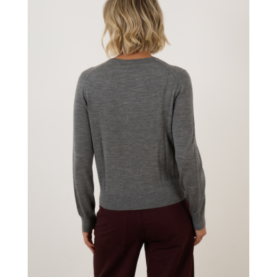 Ralph Lauren Fine Knit Pullover Flannel Heather