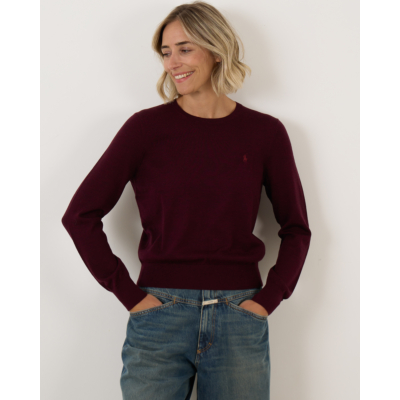 Ralph Lauren Fine Knit Pullover Aged Wine Heather