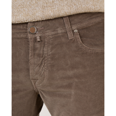 Jacob Cohën Nick Slim Rib Pantalon Elephant Grey