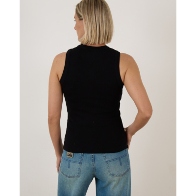 Rijp Khloe Ribbed Tanktop Black