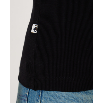 Rijp Khloe Ribbed Tanktop Black