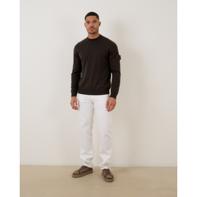 Stone Island Crewneck Sweater Donker Bruin