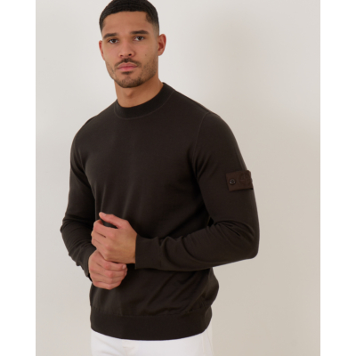 Stone Island Crewneck Sweater Donker Bruin