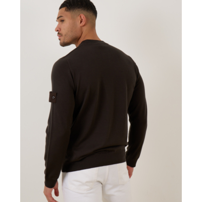 Stone Island Crewneck Sweater Donker Bruin