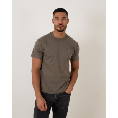 Stone Island Logo T-shirt Cemento