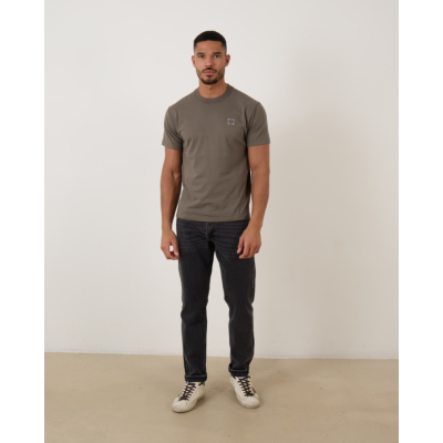 Stone Island Logo T-shirt Cemento