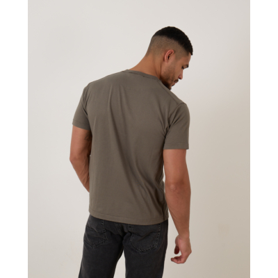 Stone Island Logo T-shirt Cemento