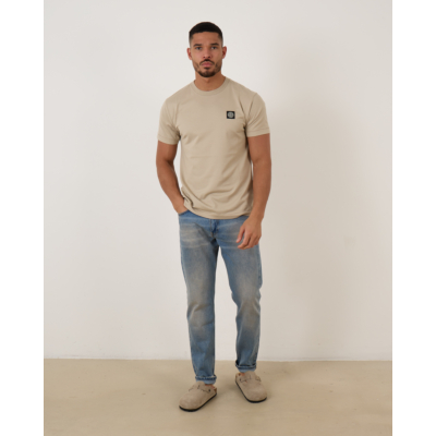 Stone Island Logo T-shirt Desert