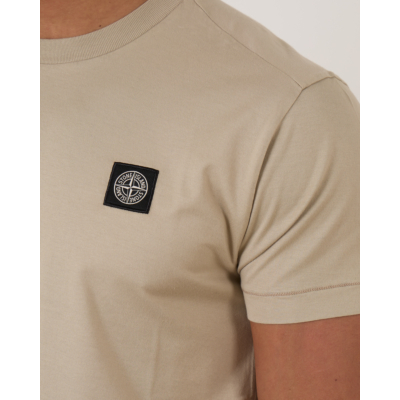 Stone Island Logo T-shirt Desert