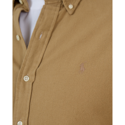 Ralph Lauren Brushed Flannel Overhemd Shirt Khaki